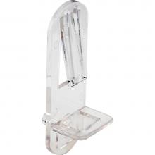 Hardware Resources 8705CL - Clear 1/4'' Pin Shelf Lock For 3/4'' Shelf - Priced and Sold by the Thousand