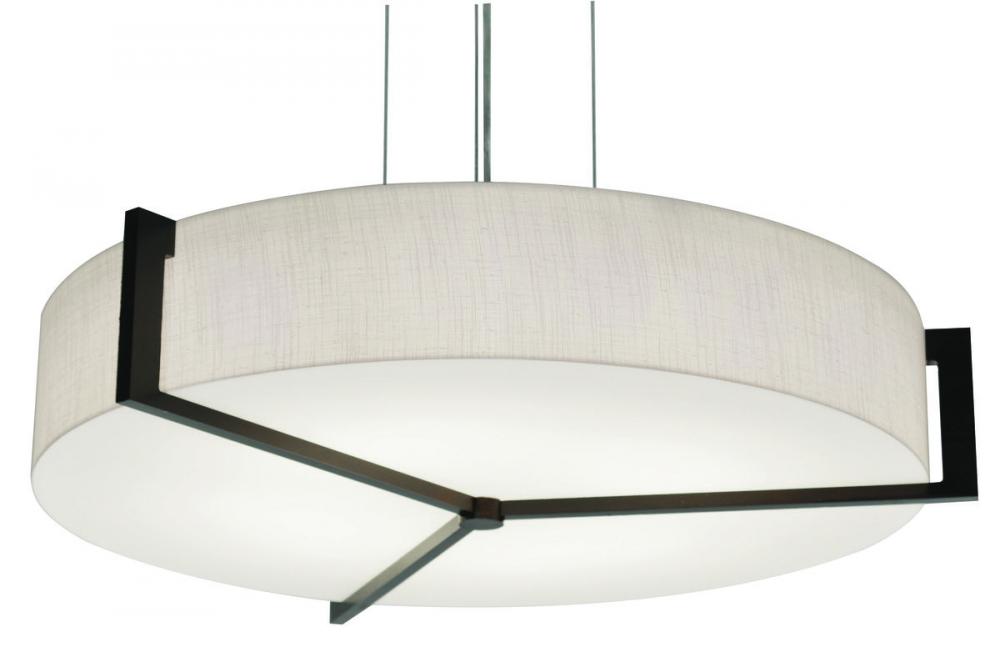 Apex 14'' LED Pendant - Espresso Finish - Jute Shade