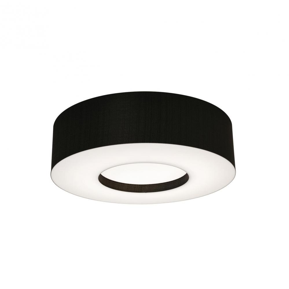 Montclair 19'' Med Base Flush Mount - BK w/ BK