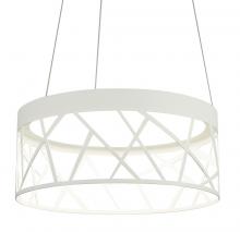  BONP2032L30D1WH - Boon Pendant - White Finish - White Acrylic Shade