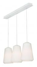 AFX Lighting, Inc. ISLP11WHLNR3 - Isla 3 Light Linear Pendant,120V,White