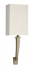 AFX Lighting, Inc. SHS061807LAJUDACLN - Sheridan LED Sconce - Champagne Finish - White Linen Shade