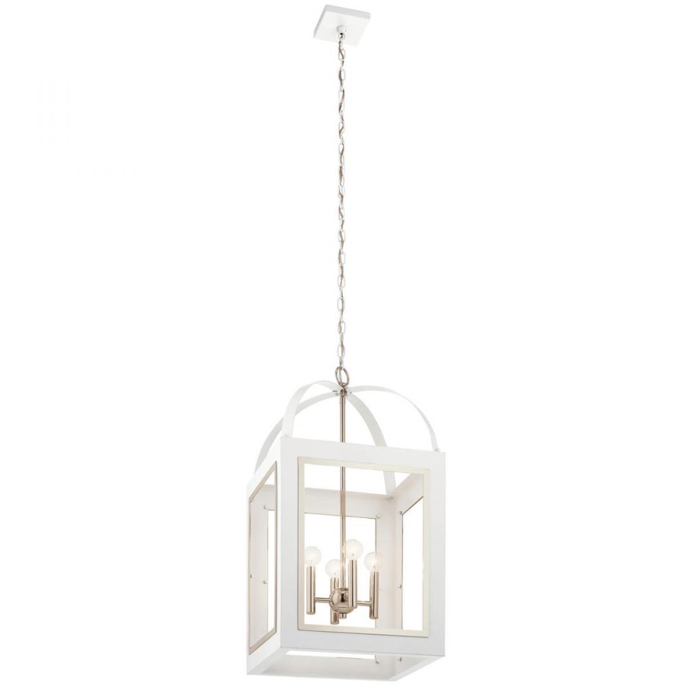 Vath™ 16" 4 Light Foyer Pendant White