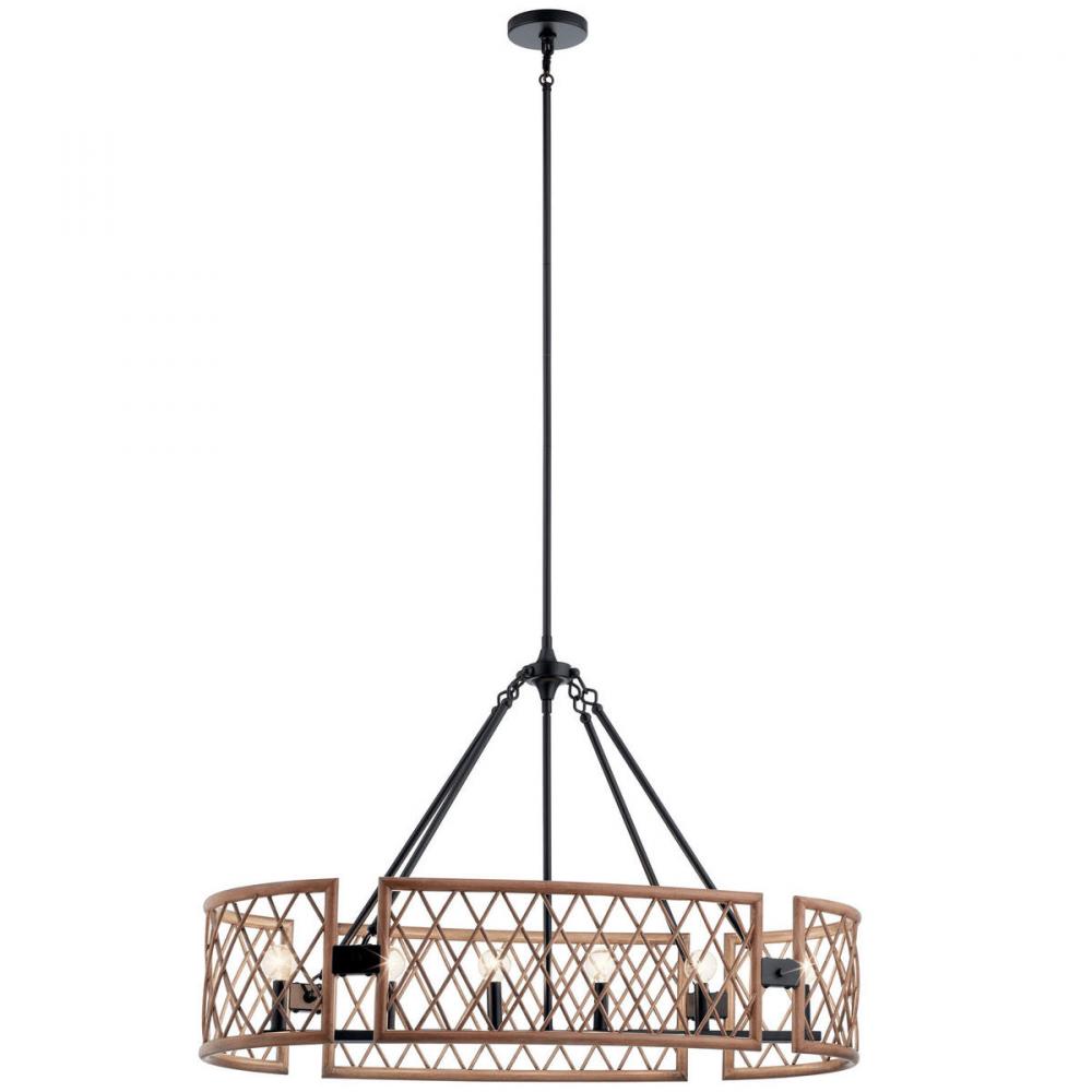 Oana™ 6 Light Oval Chandelier Palm