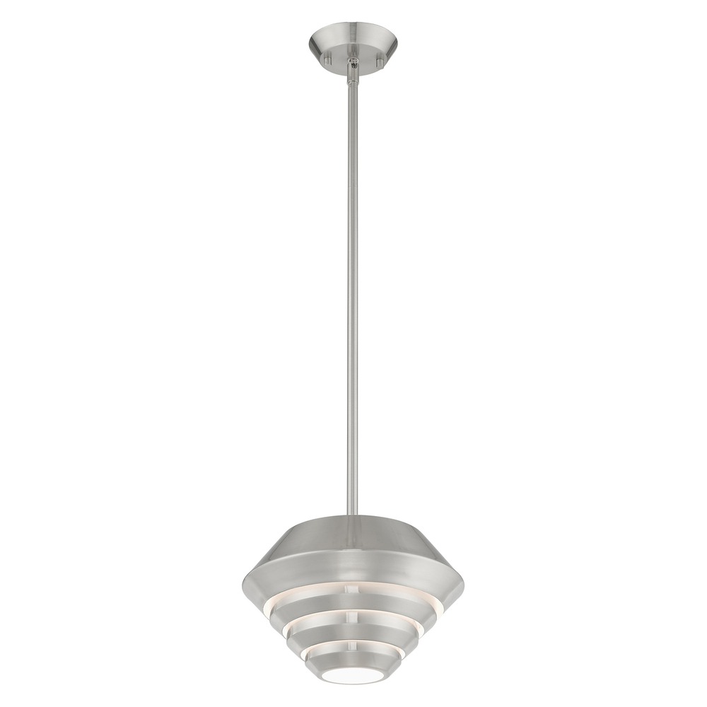 1 Lt Brushed Nickel Mini Pendant