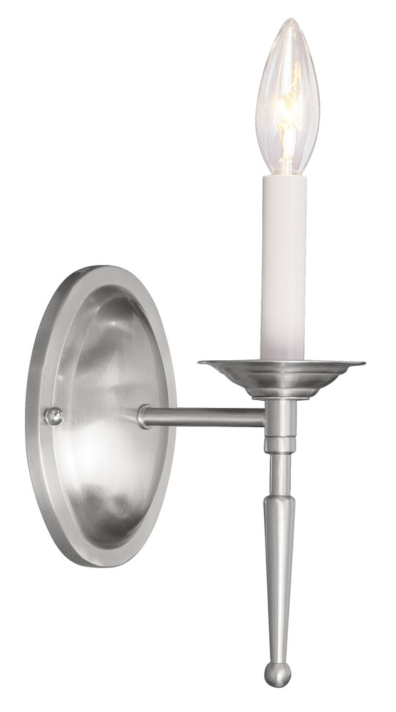 1 Light Brushed Nickel Wall Sconce