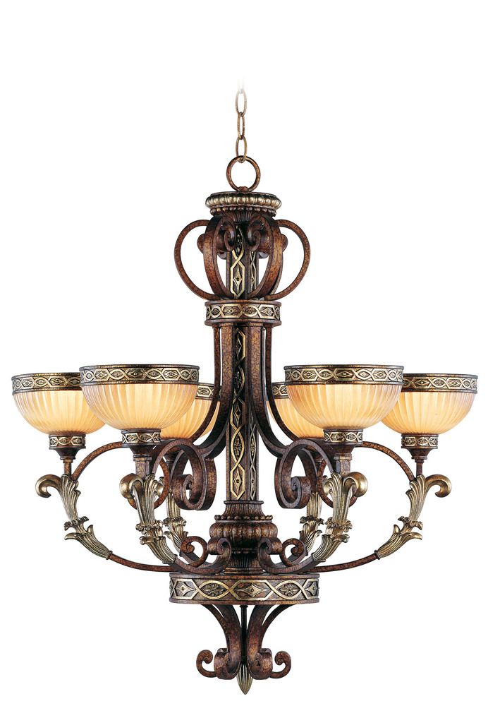 6 Light PBZ Chandelier