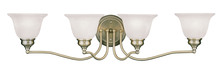 Livex Lighting 1354-01 - 4 Light Antique Brass Bath Light