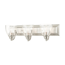 Livex Lighting 17073-91 - 3 Lt Brushed Nickel Vanity Sconce