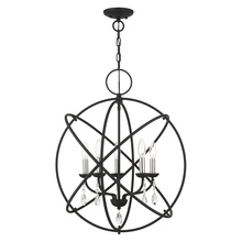 Livex Lighting 40905-04 - 5 Lt Black Chandelier