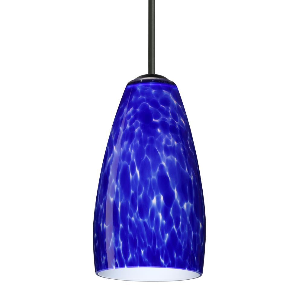 Besa Chrissy Pendant Black Blue Cloud 1x9W LED