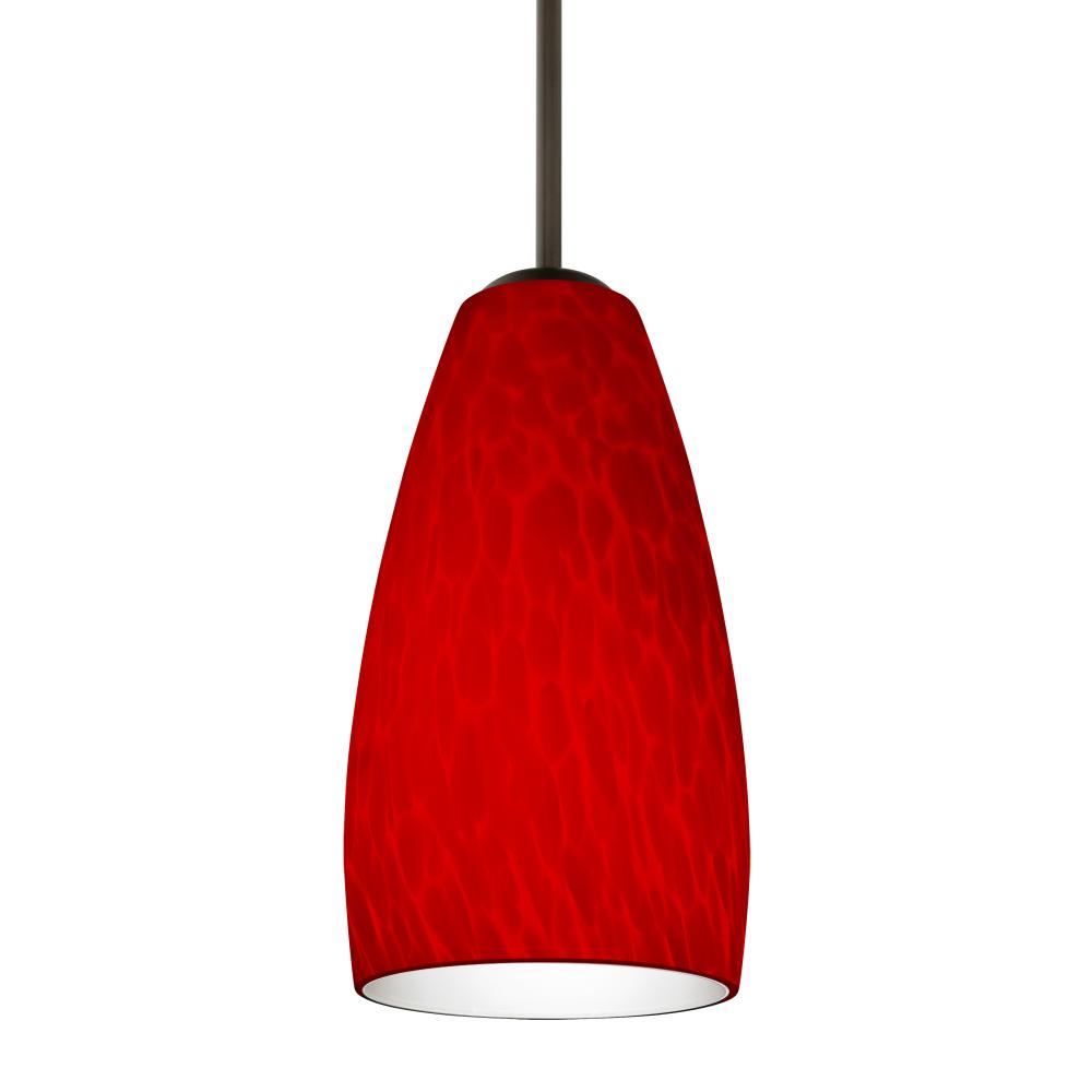 Besa Chrissy Pendant Bronze Red Cloud 1x50W MAX E12 Base