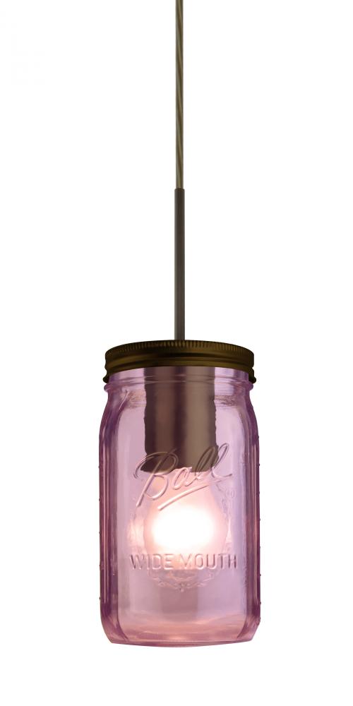 Besa Pendant Milo 4 Bronze Purple 1x40W Medium Base A15