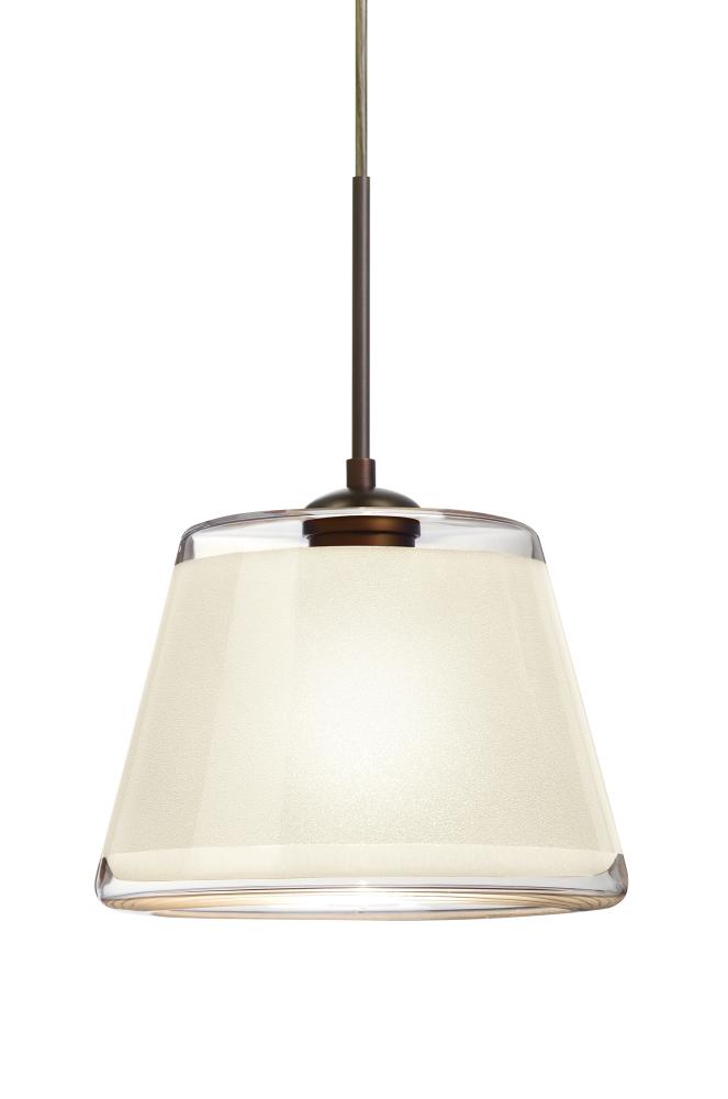 Besa Pendant Pica 9 Bronze White Sand 1x75W Medium Base