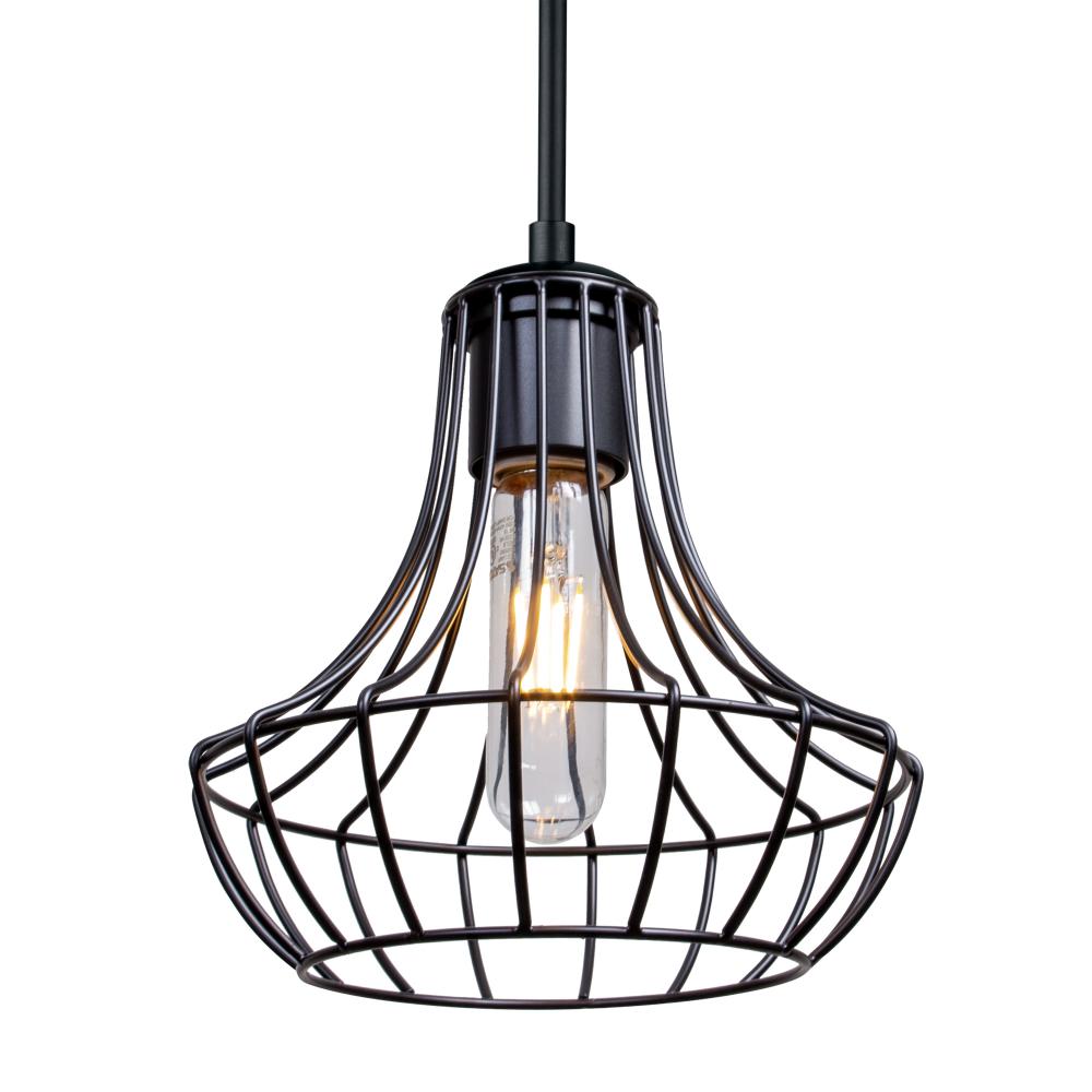 Besa Pendant Spezza 7 Black 1x100W MAX E26 Base