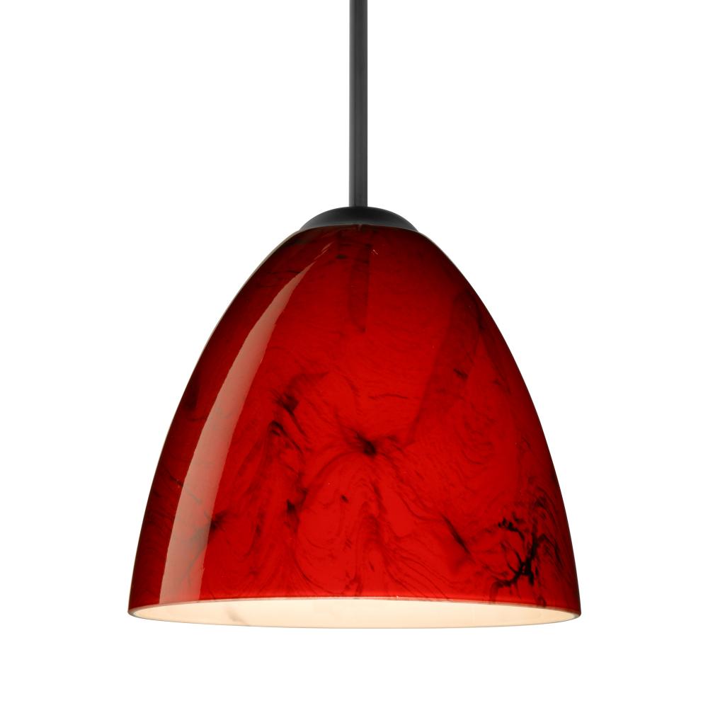 Besa Vila Pendant Black Magma 1x60W MAX E26 Base