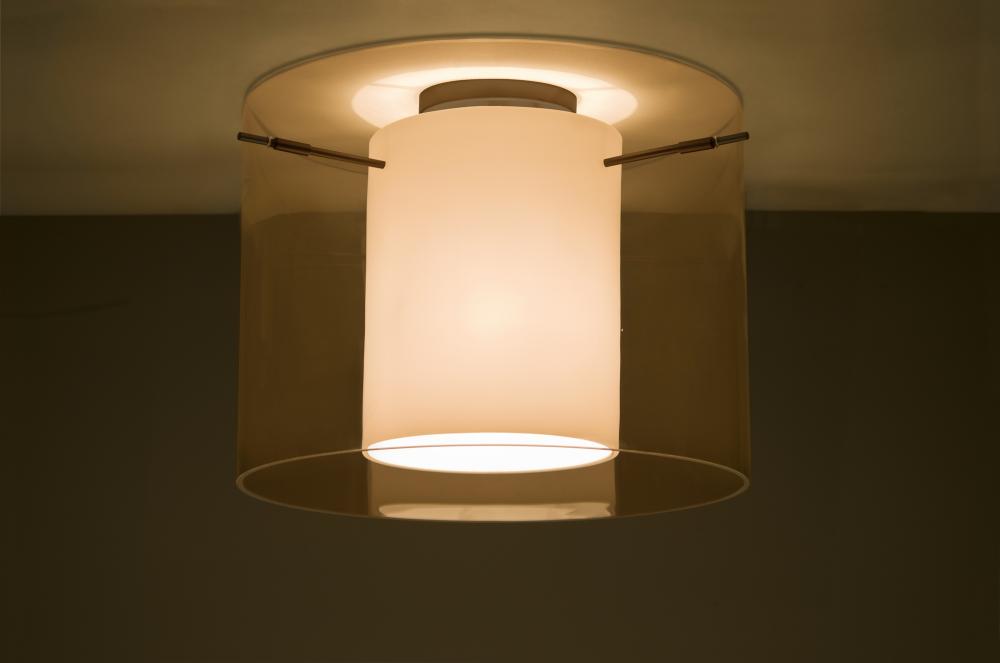 Besa Ceiling Pahu 16 Bronze Transparent Armagnac/Opal 1x150W Medium Base A21