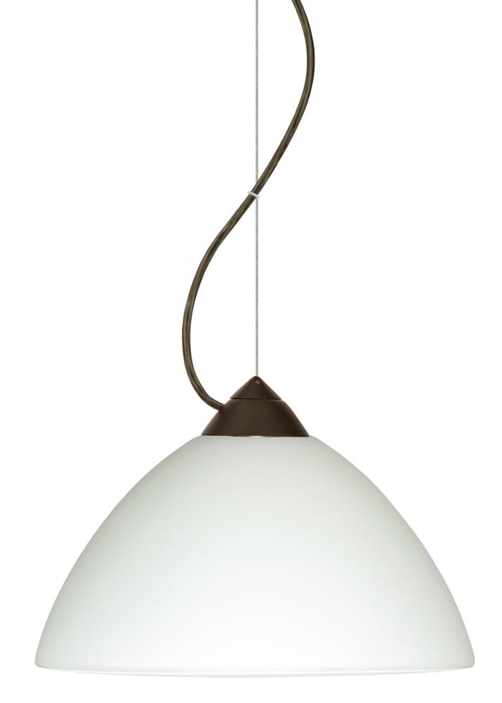 Besa Tessa LED Cable Pendant White Bronze 1x9W LED