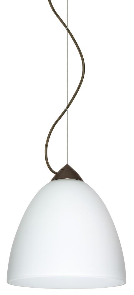 Besa Vila Cable Pendant Bronze Opal Matte 1x9W LED