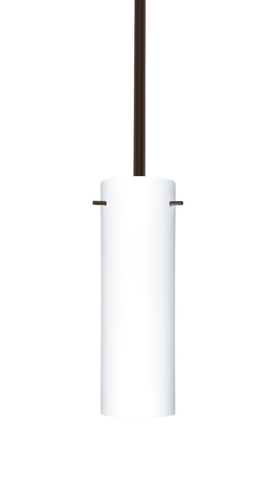 Besa Stem Copa Pendant Bronze Opal Matte 1x40W Halogen