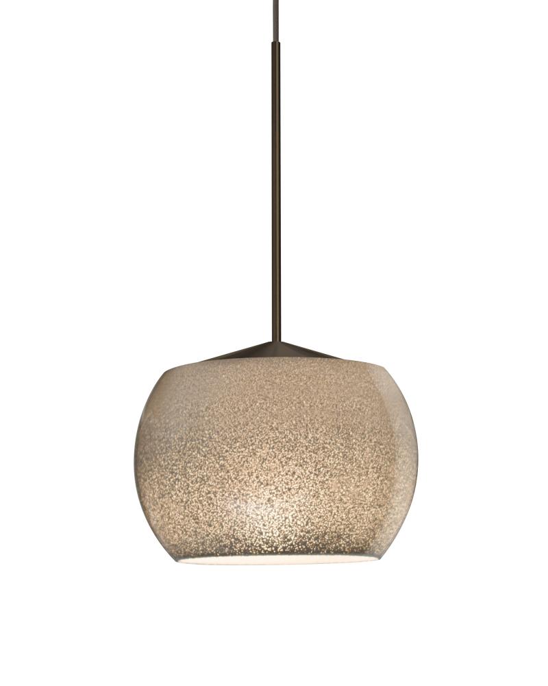 Besa, Keno Cord Pendant, Smoke Sand, Bronze Finish, 1x3W LED