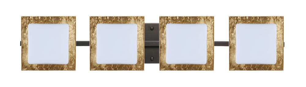 Besa Wall Alex Bronze Opal/Gold Foil 4x5W LED