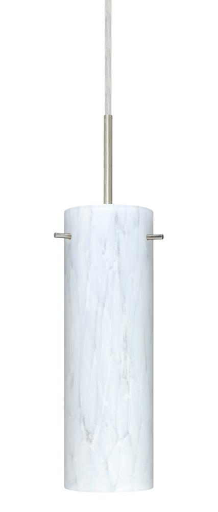 Besa Copa Pendant For Multiport Canopy Satin Nickel Carrera 1x50W Candelabra