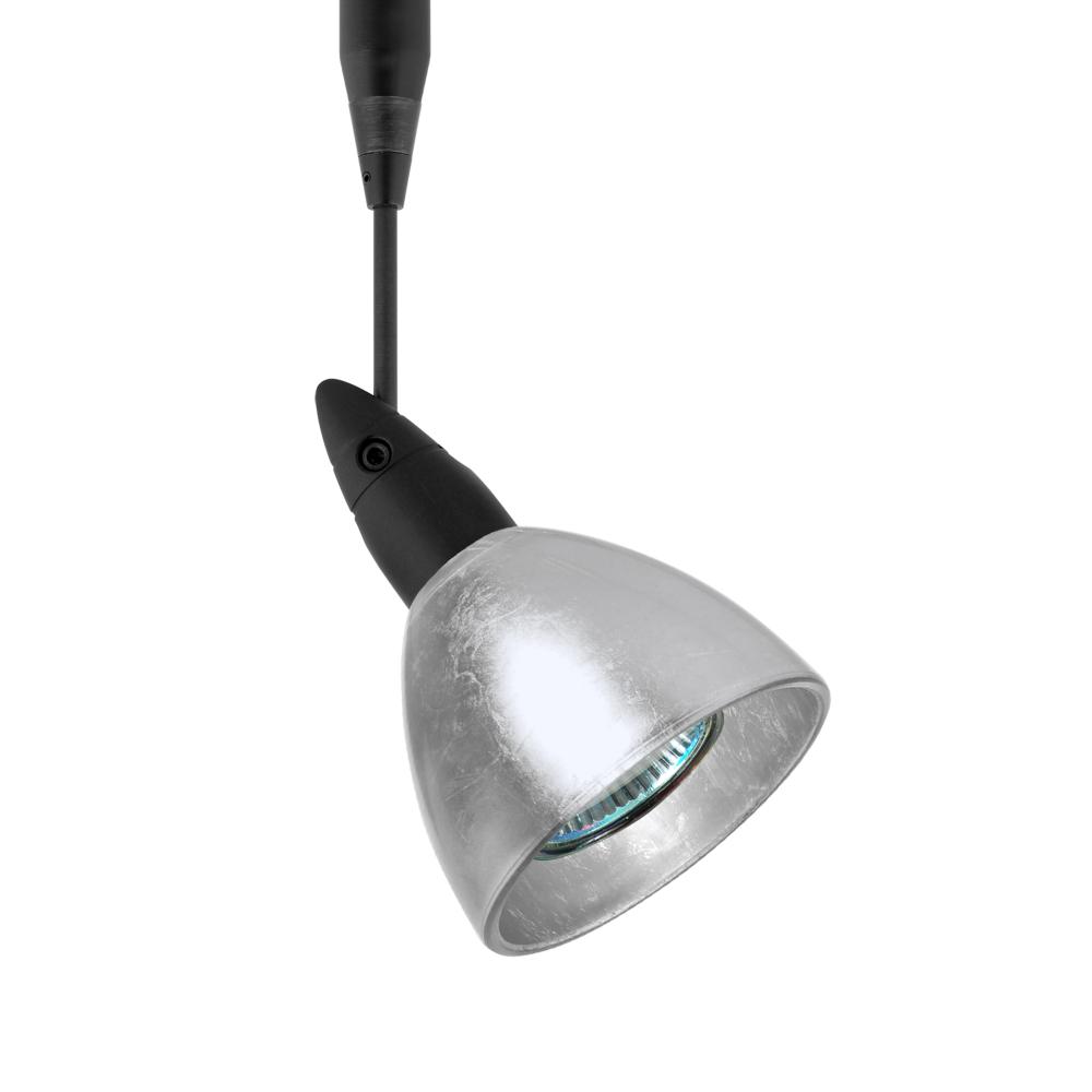 Besa, Divi Spotlight, Silver Foil, Black Finish, 1x9W LED