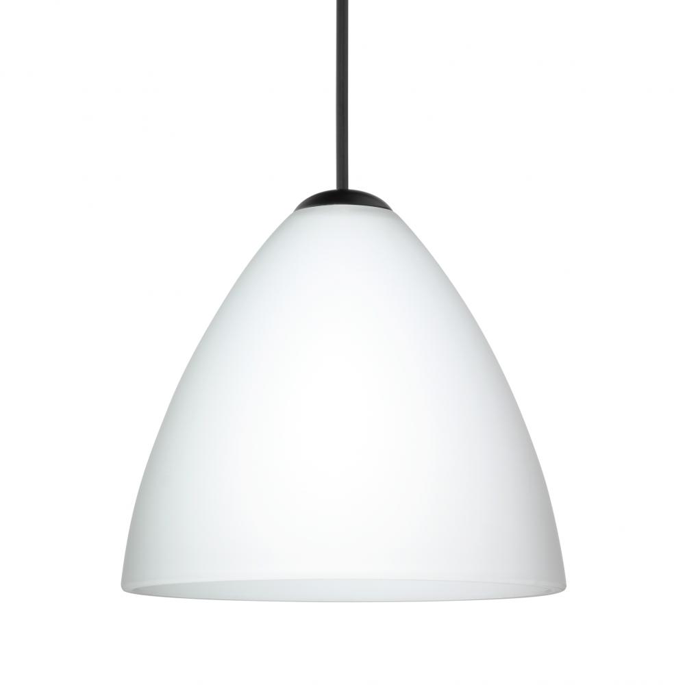 Besa Pendant Mia, Black Finish, Opal Matte 1x50W MAX GY6.35 Base