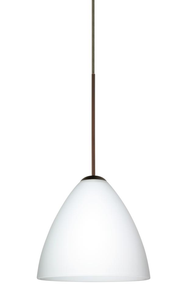 Besa Pendant For Multport Canopy Mia Bronze Opal Matte 1x5W LED