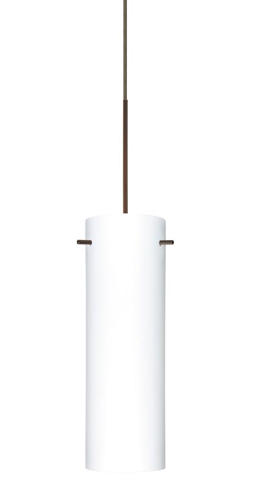 Besa Copa Pendant, Opal Matte, Bronze, 1x50W Halogen