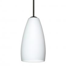 Besa Lighting 1BC-150907-BK - Besa Chrissy Pendant Black Opal Matte 1x50W MAX E12 Base