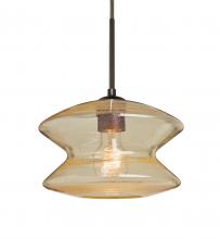 Besa Lighting 1JT-ZENGD-BR - Besa, Zen Cord Pendant, Gold Bubble, Bronze Finish, 1x60W Medium Base