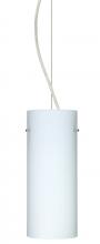 Besa Lighting 1KX-412307-SN-L - Besa Stilo 10 Cable Pendant Opal Matte Satin Nickel 1x100W Medium Base, 15Ft. Cord