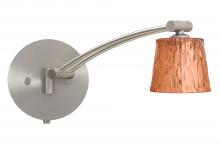 Besa Lighting 1WW-5145CF-SN - Besa Wall Nico 3 Satin Nickel Stone Copper Foil 1x50W Halogen Gy6.35