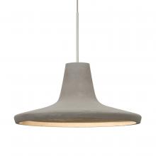 Besa Lighting 1XC-MODUSTN-LED-SN-L - Besa Modus Cord Pendant, Tan, Satin Nickel Finish, 1x9W LED, 15Ft. Cord