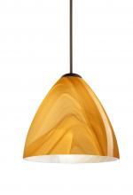 Besa Lighting 1XT-1779HN-BR-L - Besa Pendant Mia Bronze Honey 1x50W Halogen, 15Ft. Cord