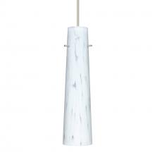 Besa Lighting 1XT-567419-SN-DIM010 - Besa Camino Pendant Satin Nickel Carrera 1x50W Halogen, 0-10V Dimming