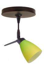 Besa Lighting 1SP-5044GY-BR - Besa Spotlight Andi Bronze Bicolor Green/Yellow 1x35W Halogen Mr11