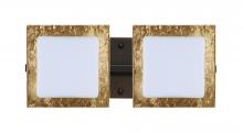 Besa Lighting 2WS-7735GF-BR - Besa Wall Alex Bronze Opal/Gold Foil 2x50W G9