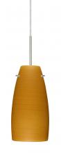 Besa Lighting J-1512OK-SN-L - Besa Tao 10 Pendant For Multiport Canopy Satin Nickel Oak 1x100W Medium Base, 15Ft. C