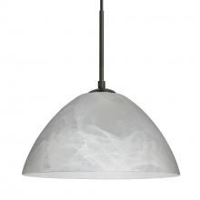 Besa Lighting J-420152-BK - Besa Tessa Pendant For Multiport Canopy Black Marble 1x75W MAX E26 Base