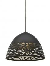 Besa Lighting J-KIEVBK-BR - Besa Kiev Pendant for Multiport Canopy, Black, Bronze Finish, 1x60W Medium Base