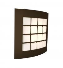 Besa Lighting QUAD13-LED-BR - Besa, Quad 13 Sconce, Opal/Bronze, 1x15W LED