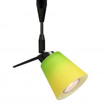 Besa Lighting RSP-5042GY-LED-BK - Besa Spotlight Canto 3 Black Bicolor Green/Yellow 1x3W LED