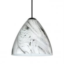 Besa Lighting RXP-1779MG-BK - Besa Pendant Mia, Black Finish, Marble Grigio 1x50W MAX GY6.35 Base