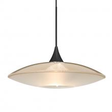 Besa Lighting RXP-6294GD-BK - Besa Pendant Spazio, Black Finish, Gold/Frost 1x50W MAX GY6.35 Base