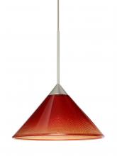 Besa Lighting X-117681-SN-L - Besa Pendant For Multiport Canopy Kona Satin Nickel Sunset 1x50W Halogen, 15Ft. Cord