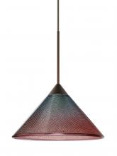 Besa Lighting X-117691-LED-BR-L - Besa Pendant For Multiport Canopy Kona Bronze Bi-Color 1x5W LED, 15Ft. Cord