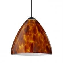 Besa Lighting XP-177918-BK - Besa Pendant Mia, Black Finish, Amber Cloud 1x50W MAX GY6.35 Base